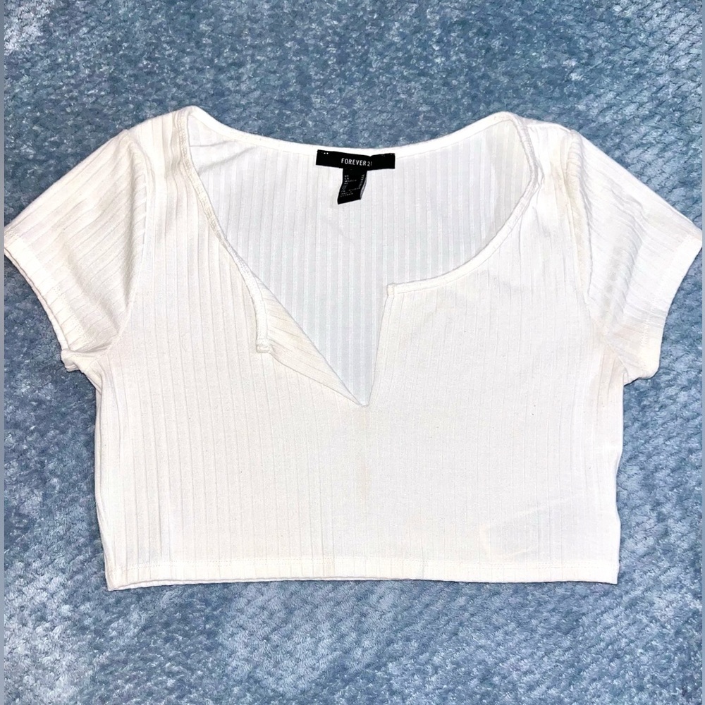 Forever 21 white crop top
